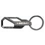 HEMI Logo Topographic Black Carabiner Style Snap Hook Metal Key Chain