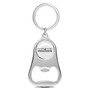 HEMI Powered White Logo Chrome Finish Flat Bottle Opener Metal Key Chain