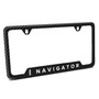Lincoln Navigator Black Carbon Fiber Texture ABS Plastic 50 States License Plate Frame