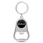 HEMI Powered Black Logo Chrome Finish Flat Bottle Opener Metal Key Chain