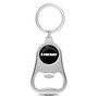 HEMI Black Logo Chrome Finish Flat Bottle Opener Metal Key Chain
