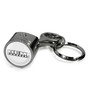 HEMI Powered Logo in White on Black Engine Piston and Rod Metal Key Chain