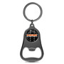 HEMI Powered Logo Carbon Fiber Flat Bottle Opener Black Metal Key Chain