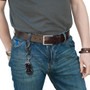 392 HEMI Topographic Black Carabiner Style Snap Hook Metal Key Chain