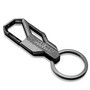 HEMI Powered Topographic Black Carabiner Style Snap Hook Metal Key Chain