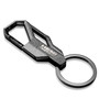 HEMI 5.7 Liter Topographic Black Carabiner Style Snap Hook Metal Key Chain