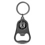 RAM Head Logo Carbon Fiber Flat Bottle Opener Black Metal Key Chain