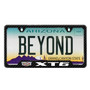 Cadillac XT6 Black Carbon Fiber Texture ABS Plastic 50 States License Plate Frame