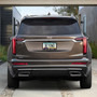 Cadillac XT6 Black Carbon Fiber Texture ABS Plastic 50 States License Plate Frame