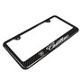 Cadillac Logo Black Carbon Fiber Look ABS Plastic License Plate Frame