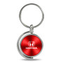 Honda Red Brushed Metal Spinner Key Chain