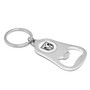 RAM Head White Logo Chrome Finish Flat Bottle Opener Metal Key Chain