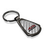 HEMI 426 Silver Genuine Carbon Fiber Black Metal Teardrop Key Chain
