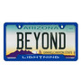 Ford F-150 Lightning Blue Carbon Fiber Texture ABS Plastic 50 States License Plate Frame