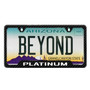Ford F-150 Platinum Black Carbon Fiber Texture ABS Plastic 50 States License Plate Frame