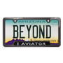 Lincoln Aviator in 3D Black Finish 50 States Gloss Black Stainless Steel License Plate Frame