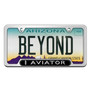 Lincoln Aviator in 3D Black Finish 50 States Chrome Stainless Steel License Plate Frame