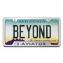 Lincoln Aviator in 3D Silver Finish 50 States Chrome Stainless Steel License Plate Frame