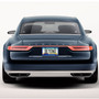 Lincoln Blue Carbon Fiber Texture ABS Plastic 50 States License Plate Frame