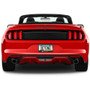 Ford Mustang Script Black Carbon Fiber Look ABS Plastic License Plate Frame