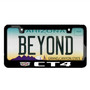 Cadillac CT4 UV LED Printed on Black Metal License Plate Frame