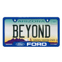 Ford Logo Blue Carbon Fiber Texture ABS Plastic 50 States License Plate Frame
