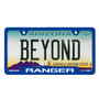 Ford Ranger Blue Carbon Fiber Texture ABS Plastic 50 States License Plate Frame