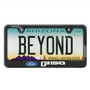 Ford F-150 Black Carbon Fiber Look ABS Plastic License Plate Frame