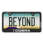 Ford Mustang Cobra Black Carbon Fiber Look ABS Plastic License Plate Frame