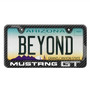 Ford Mustang GT Black Carbon Fiber Look ABS Plastic License Plate Frame