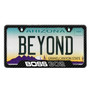 Ford Mustang Boss 302 Black Carbon Fiber Texture ABS Plastic 50 States License Plate Frame