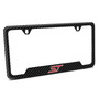 Ford ST Black Carbon Fiber Texture ABS Plastic 50 States License Plate Frame for Focus, Explorer, Escape, Edge…