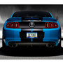 Ford Mustang Cobra Blue Carbon Fiber Texture ABS Plastic 50 States License Plate Frame