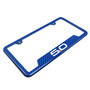 Ford Mustang 5.0 Blue Carbon Fiber Texture ABS Plastic 50 States License Plate Frame