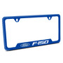 Ford F-150 Blue Carbon Fiber Texture ABS Plastic 50 States License Plate Frame