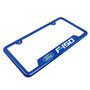 Ford F-150 Blue Carbon Fiber Texture ABS Plastic 50 States License Plate Frame
