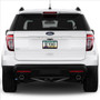 Ford Explorer Black Carbon Fiber Texture ABS Plastic 50 States License Plate Frame