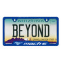 Ford Mustang Mach-E Blue Carbon Fiber Texture ABS Plastic 50 States License Plate Frame