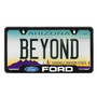 Ford Logo Black Carbon Fiber Texture ABS Plastic 50 States License Plate Frame