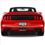 Ford Logo Black Carbon Fiber Texture ABS Plastic 50 States License Plate Frame