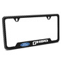 Ford F-150 2015 up Black Carbon Fiber Texture ABS Plastic 50 States License Plate Frame