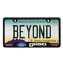 Ford F-150 2015 up Black Carbon Fiber Texture ABS Plastic 50 States License Plate Frame