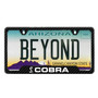 Ford Mustang Cobra Black Carbon Fiber Texture ABS Plastic 50 States License Plate Frame