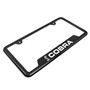 Ford Mustang Cobra Black Carbon Fiber Texture ABS Plastic 50 States License Plate Frame