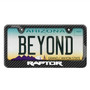 Ford F-150 Raptor 2017 up Black Carbon Fiber Look ABS Plastic License Plate Frame