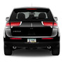 Lincoln Black Carbon Fiber Look ABS Plastic License Plate Frame