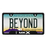 Lincoln MKX Black Carbon Fiber Texture ABS Plastic 50 States License Plate Frame