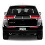 Lincoln MKX Black Carbon Fiber Texture ABS Plastic 50 States License Plate Frame
