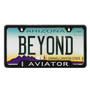 Lincoln Aviator Black Carbon Fiber Texture ABS Plastic 50 States License Plate Frame