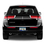 Lincoln MKX Blue Carbon Fiber Texture ABS Plastic 50 States License Plate Frame
